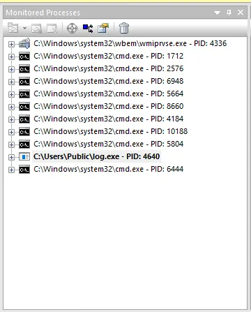 Monitored Processes