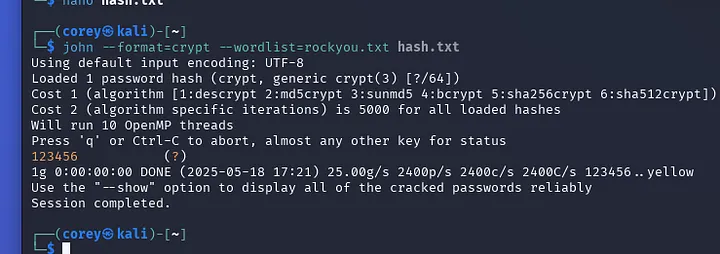Matt&rsquo;s password