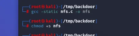 compile the code & set the SUID bits