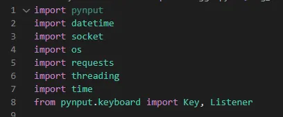 The libraries I used